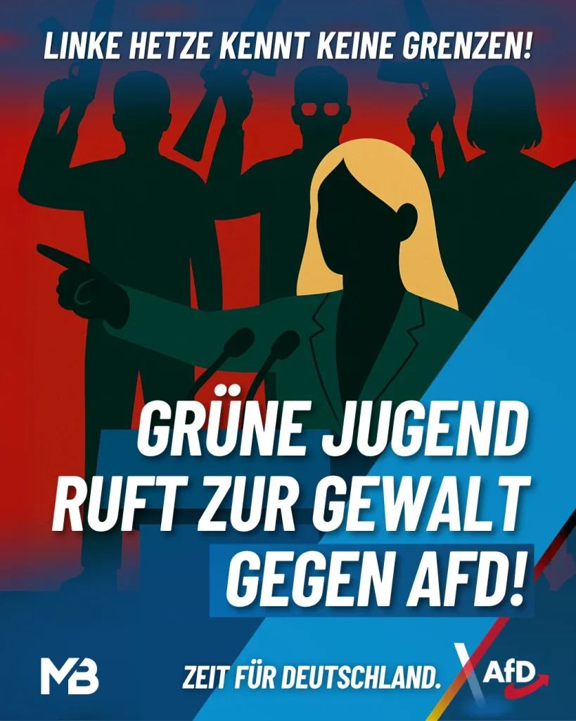 Grüne Jugend ruft zur Gewalt gegen AfD!