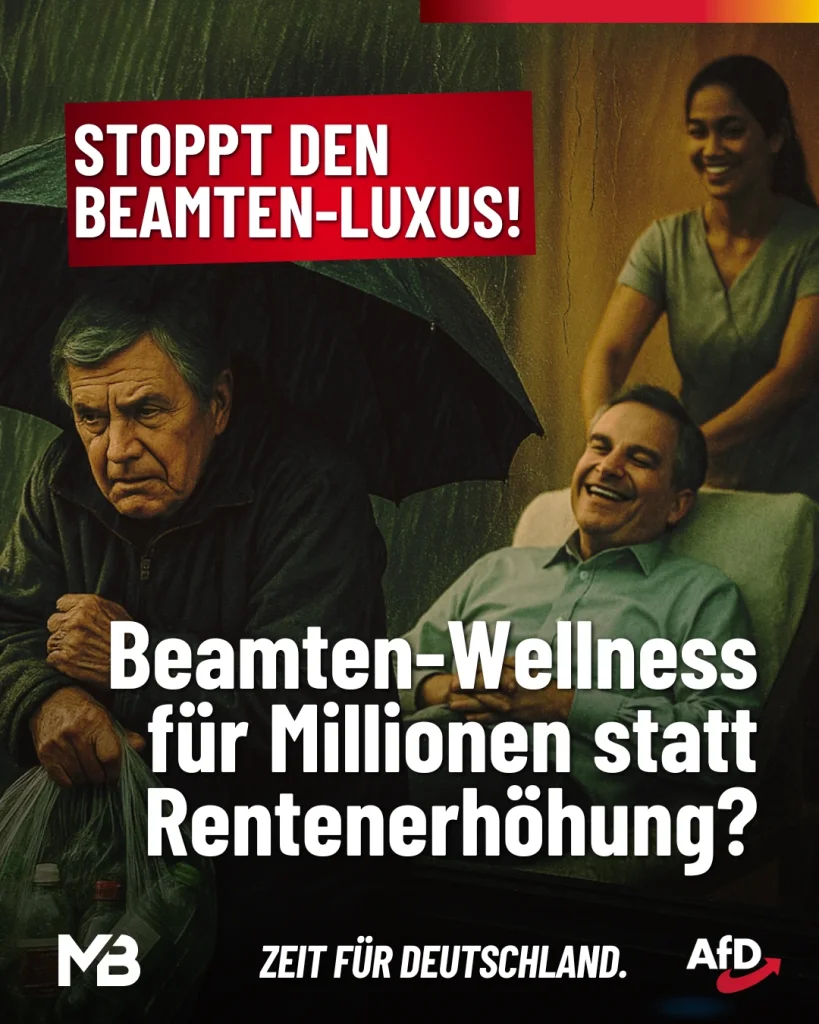 Beamten-Wellness für Millionen statt Rentenerhöhung?