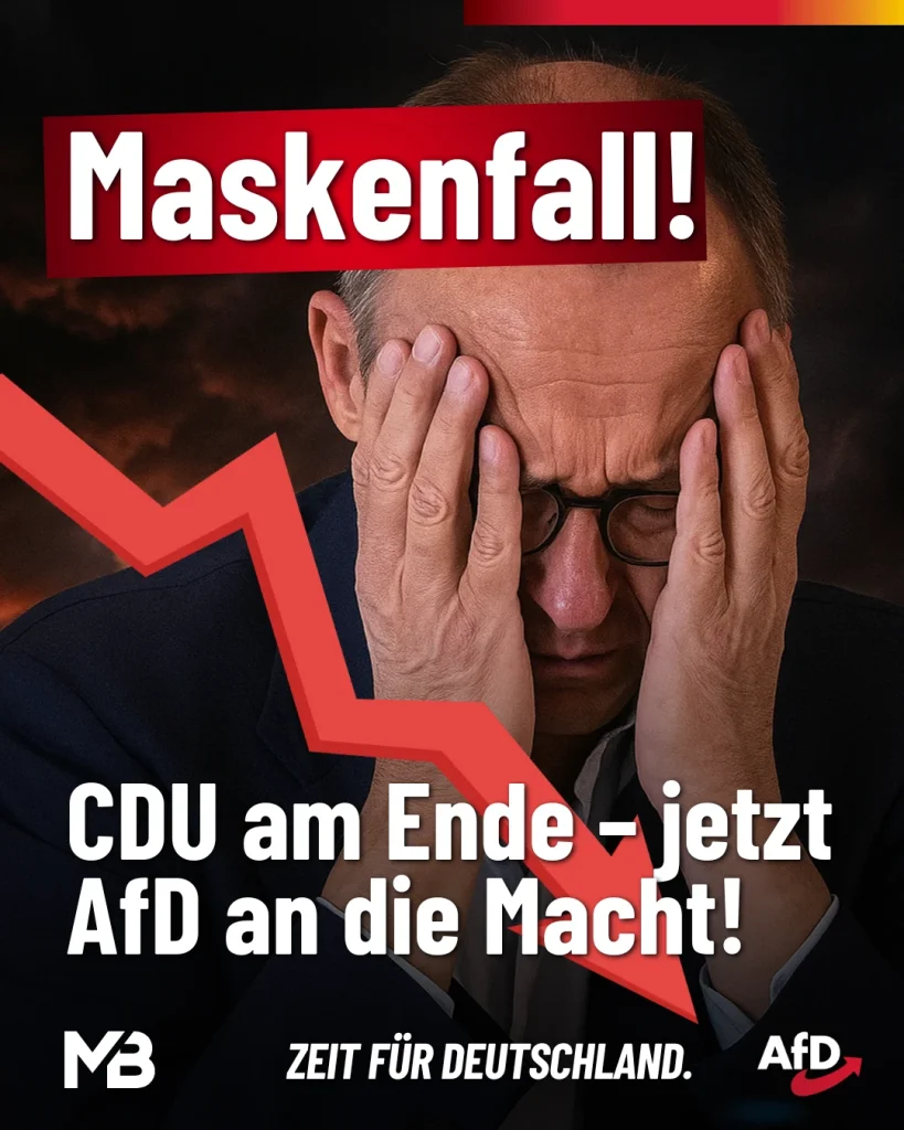 CDU am Ende – jetzt AfD an die Macht!