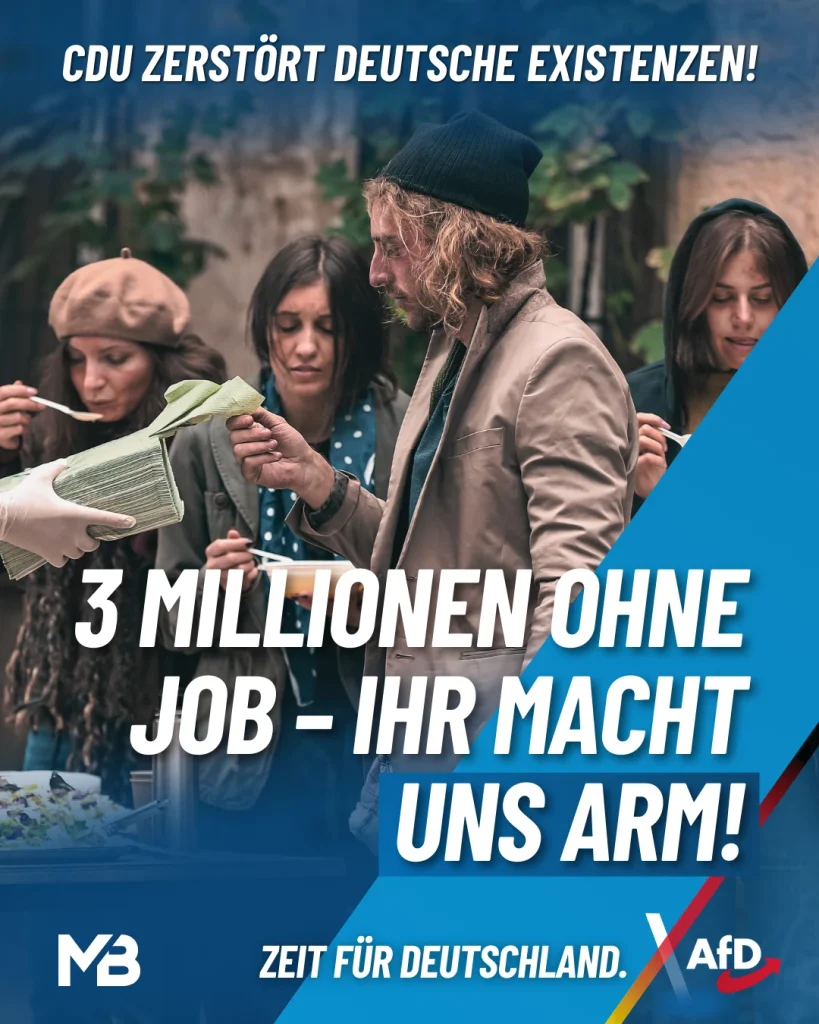 3 Millionen ohne Job – Ihr macht uns arm!